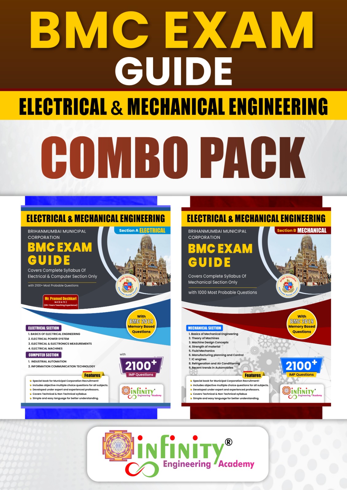 Combo BMC Exam Guide Electrical Engineering (Sec A) & Mechanical Engineering (Sec B)